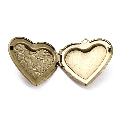 304 Stainless Steel Locket Pendants X-STAS-O147-02B-1