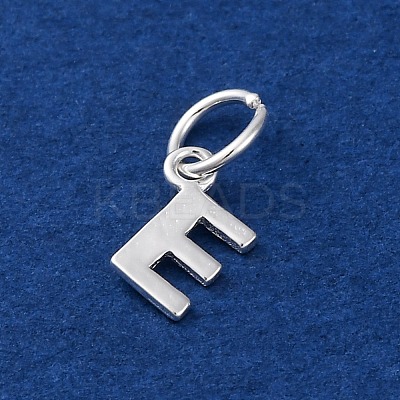 925 Sterling Silver Letter Charms STER-C012-01S-E-1
