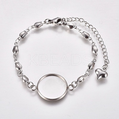Tarnish Resistant Valentine's Day 304 Stainless Steel Bracelet Making STAS-L248-007P-1