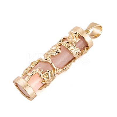 Synthetic Luminous Stone Column Pendants FIND-C058-01G-01-1