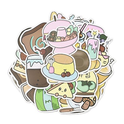 50Pcs PVC Self-Adhesive Picture Stickers STIC-M003-01-1