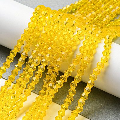 Transparent Glass Beads Strands GLAA-F029-3mm-22-1