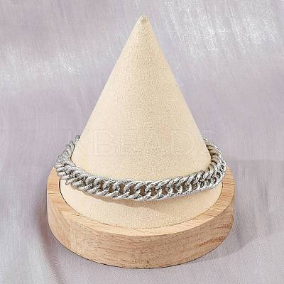 304 Stainless Steel Curb Chain Bracelets for Women Men BJEW-Z143-03P-1