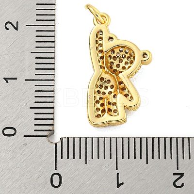 Brass Micro Pave Cubic Zirconia Pendants KK-R159-19C-G-1