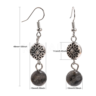 Fashion Tibetan Style Earrings EJEW-JE00405-1
