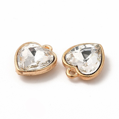 Faceted Glass Rhinestone Pendants GLAA-I051-B08-1