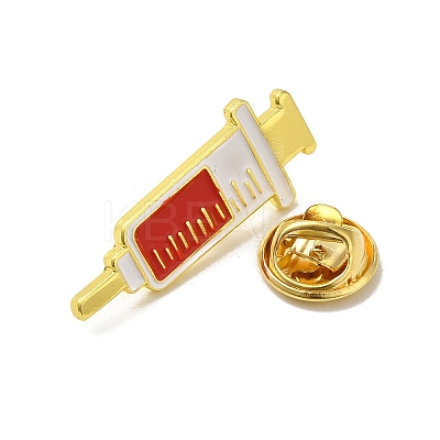 Medical Treatment Theme Baking Paint Black Golden Zinc Alloy Brooches JEWB-M037-03E-G-1