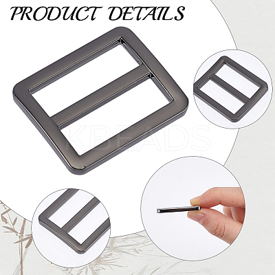 10Pcs Alloy Rectangle Buckles FIND-CY0001-97B-1