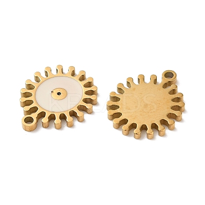Ion Plating(IP) 316L Surgical Stainless Steel Pendants STAS-D035-05F-G-1