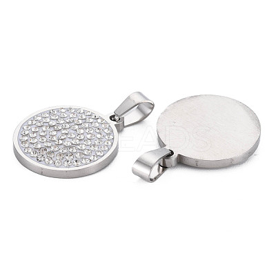 201 Stainless Steel Pendants STAS-N095-038P-1