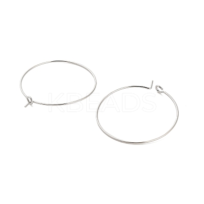 Brass Hoop Earring Findings X-KK-R112-038D-1