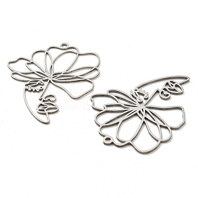Non-Tarnish 201 Stainless Steel Pendants STAS-M318-02P-1