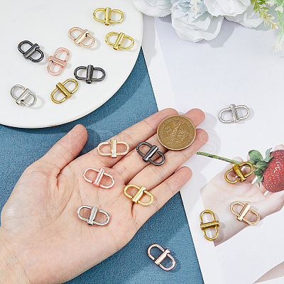18Pcs 6 Colors Alloy Adjustable Buckles FIND-FH0008-36-1