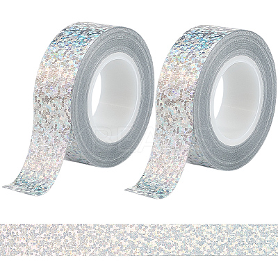 DIY Scrapbook Decorative Laser Paper Tapes DIY-WH20001-98G-1