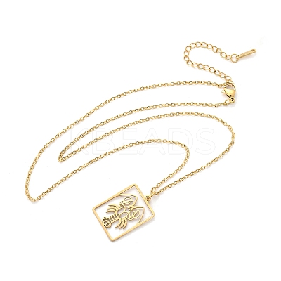 304 Stainless Steel Necklace LS-NJEW-D330-01G-04-1