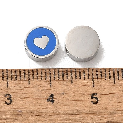 304 Stainless Steel Enamel Beads STAS-L022-096P-01-1