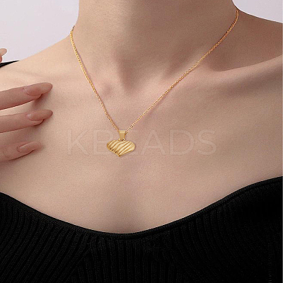 4Pcs 2 Styles 304 Stainless Steel Textured Pendants STAS-LP0004-44-1