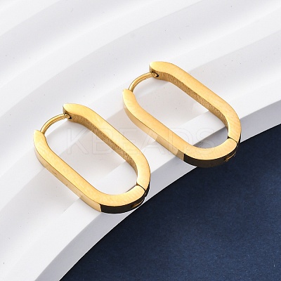 PVD Vacuum Plating 304 Stainless Steel Huggie Hoop Earrings STAS-S103-21G-1
