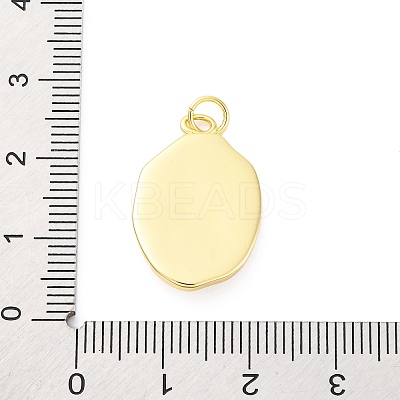 Brass Micro Pave Cubic Zirconia Pendants KK-D325-47G-1