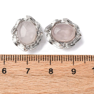 Natural Rose Quartz Oval Multi-Strand Links G-G207-02P-09-1