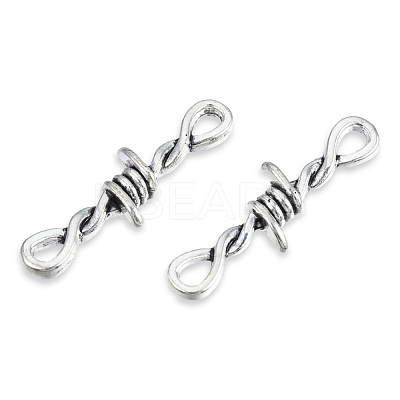 Tibetan Style Alloy Connector Charms TIBE-N011-059-1