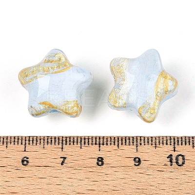 Transparent Resin Enamel Beads RESI-N043-02B-1