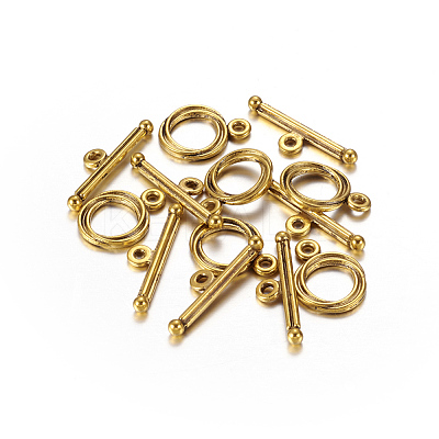 Tibetan Style Toggle Clasps LS-GLF0539Y-NF-1