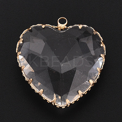 Transparent Glass Pendants KK-N283-01L-G-1