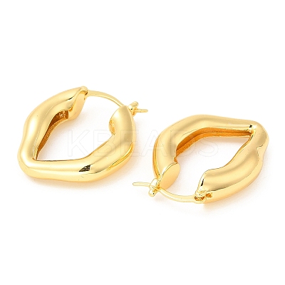Rack Plating Brass Hoop Earrings for Women EJEW-Q770-17G-1