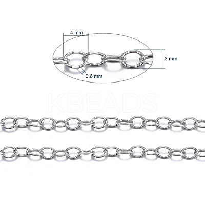 Brass Cable Chains CHC024Y-NFK-1