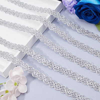15 Yards Polyester Floral Lace Trim OCOR-GF0002-82-1