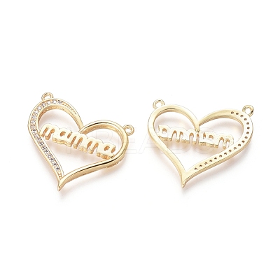 Brass Pendants ZIRC-L087-001G-1