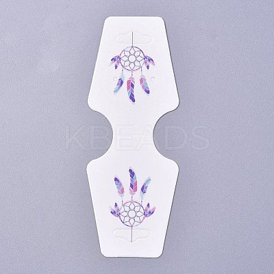 Cardboard Fold Over Paper Display Hanging Cards CDIS-E007-02-1