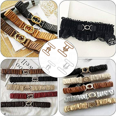 12Pcs 4 Style Alloy Belt Strap Buckles FIND-WR0009-69-1
