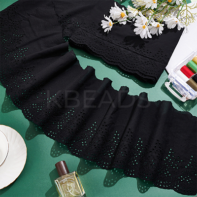 5 Yards Cotton Embroidery Flower Lace Ribbons OCOR-MA0001-29B-1