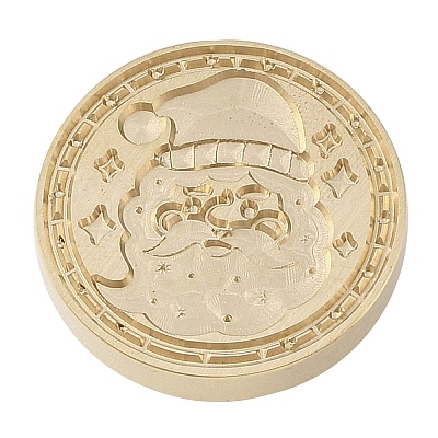 Christmas Series Wax Seal Brass Stamp Head LS-AJEW-M037-01G-17-1