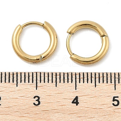 Ion Plating(IP) 304 Stainless Steel Hoop Earrings X-EJEW-P177-G-06-1