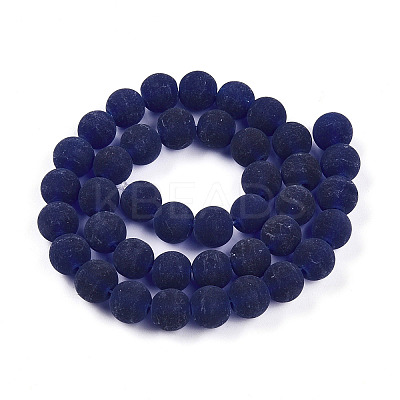 Transparent Glass Beads Strands GLAA-T032-T10mm-MD15-1
