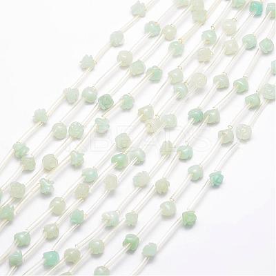 Natural Flower Amazonite Beads G-O156-A-06-1