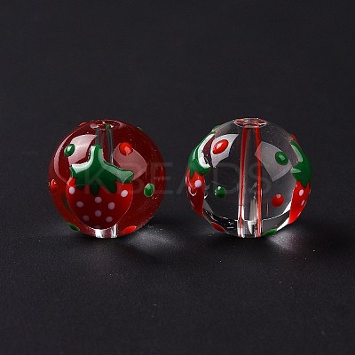 Transparent Glass Beads LAMP-B021-03B-14-1