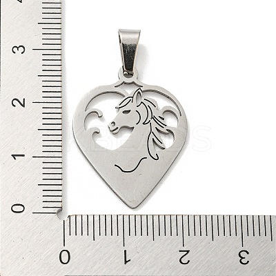 Non-Tarnish 304 Stainless Steel Pendants STAS-H184-07P-1