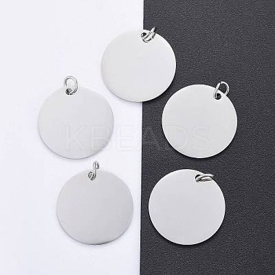 Anti-Tarnish 304 Stainless Steel Pendants STAS-I311-32H-P-1