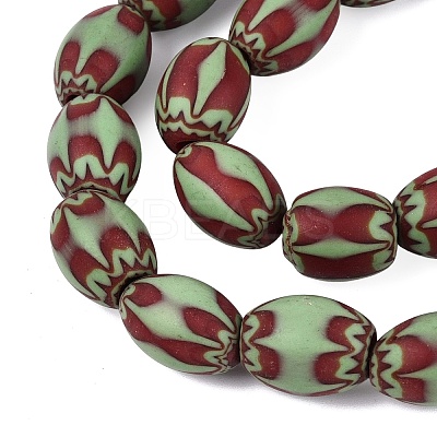 Handmade Millefiori Glass Barrel Beads LA-N002-06E-1