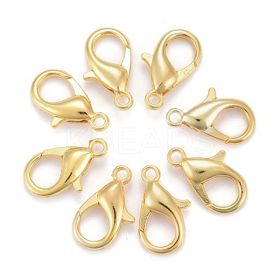 Zinc Alloy Lobster Claw Clasps X-E106-G-1