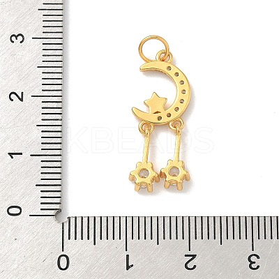 925 Sterling Silver Pave Clear Cubic Zirconia Pendants STER-G049-01A-G-1
