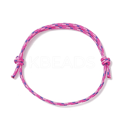 Adjustable Polyester & Spandex Cord Bracelets for Men Women BJEW-JB12092-02-1