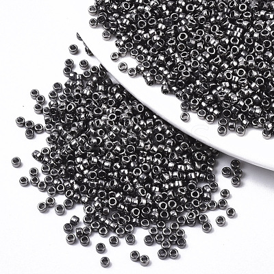 Electroplate Glass Seed Beads SEED-S042-01A-01-1