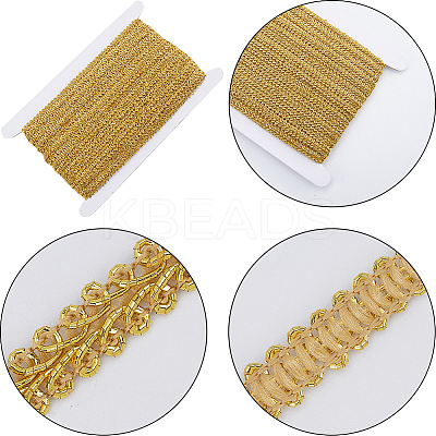 25 Yards Metallic Lace Trims OCOR-GF0003-22-1