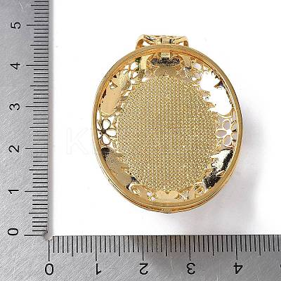 Natural White Agate Oval Pendants KK-K399-18B-05-1