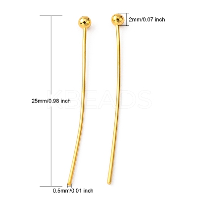 Brass Ball Head pins X-KK-R020-06G-1